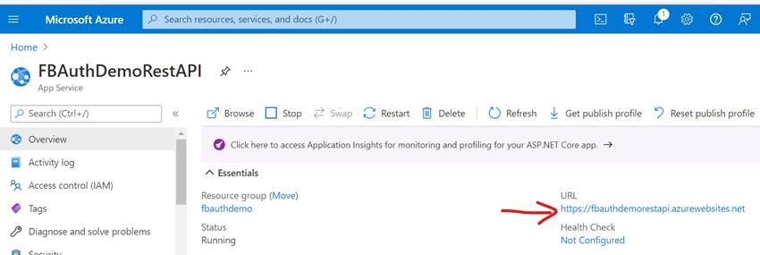 How to build and publish a .NET Core API to perform CRUD operations on Azure Cosmos DB (SQL API) and secure it using Facebook Authentication
